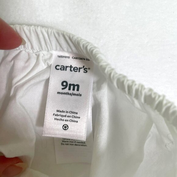 Carter’s Baby Empire Waist Striped Dress Bloomers Set 9 Months Easter - Picture 9 of 10